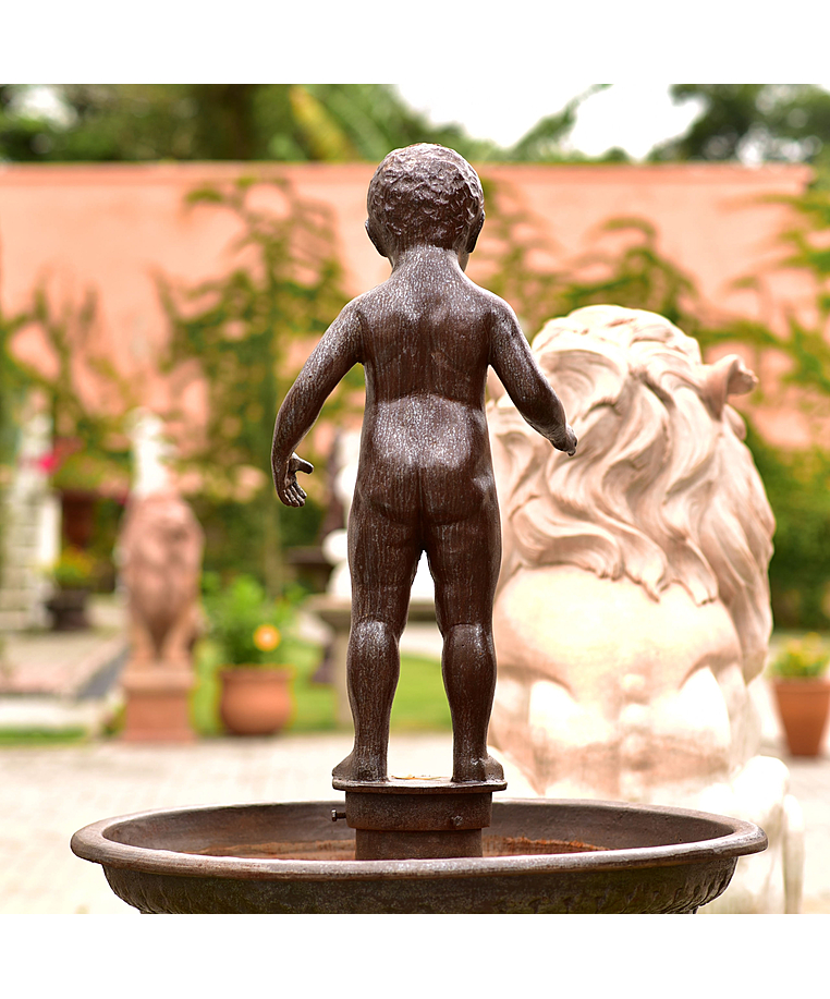imagem do produto Chafariz Para Jardim Manequinho em Ferro Fundido 167cm - FF018 Estilo Clássico