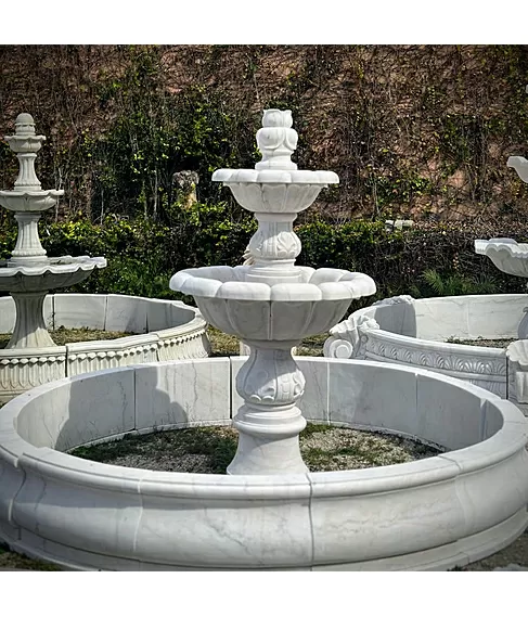 imagem de Chafariz Roma Mármore Branco 180cm - FMP390 Quinta Dellarte