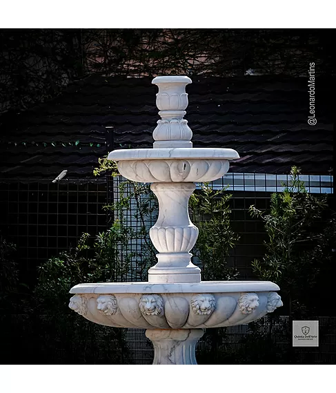 imagem de Chafariz Venezia em M�rmore Branco 290cm - FMP368