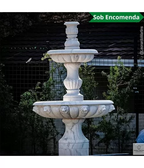 imagem de Chafariz Venezia em M�rmore Branco 290cm - FMP368
