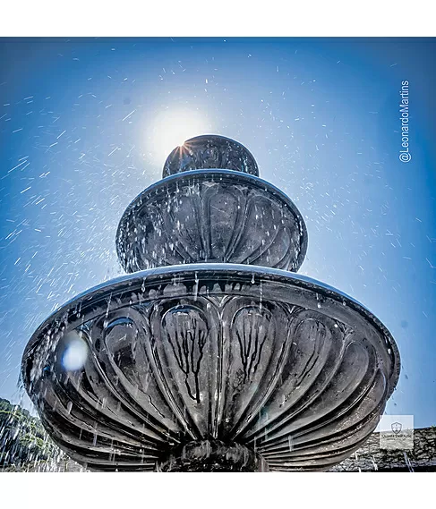 imagem de Chafariz Verona com Lago Mármore Preto 285cm - FMP369 Estilo Clássico e Refinado