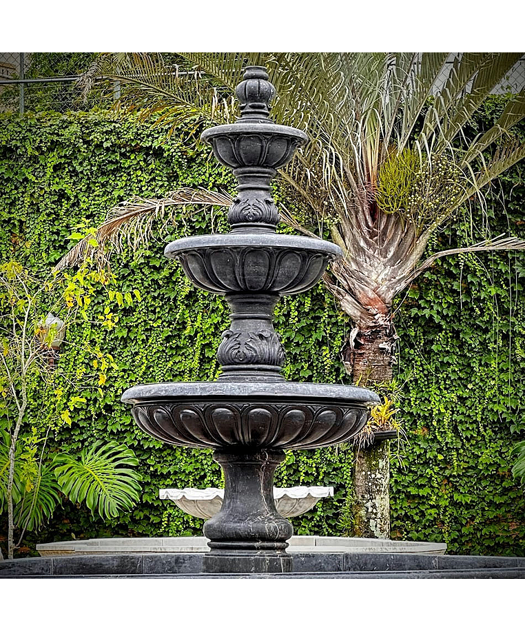 imagem do produto Chafariz Verona com Lago Mármore Preto 285cm - FMP369 Estilo Clássico e Refinado