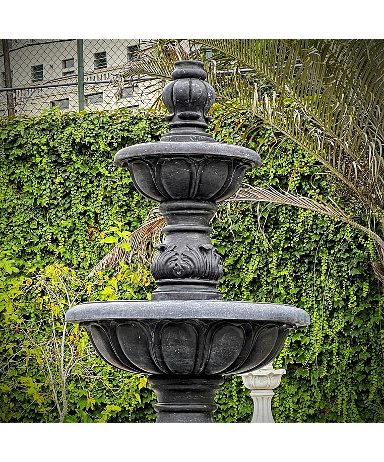 imagem do produto Chafariz Verona com Lago Mármore Preto 285cm - FMP369 Estilo Clássico e Refinado
