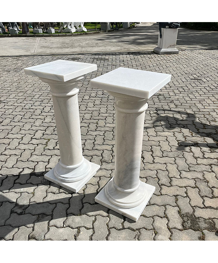 imagem do produto Coluna em Mármore Branco 103cm VRMP431 Elegância Clássica