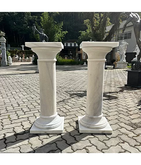 imagem de Coluna em M�rmore Branco 103cm - VRMP431