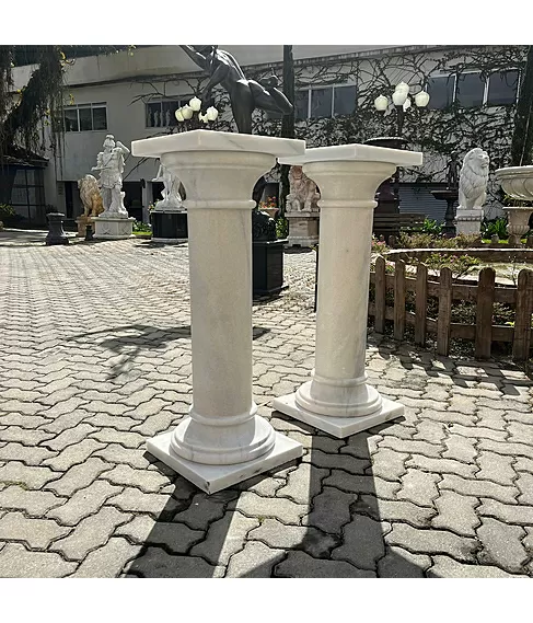 imagem de Coluna em M�rmore Branco 103cm - VRMP431