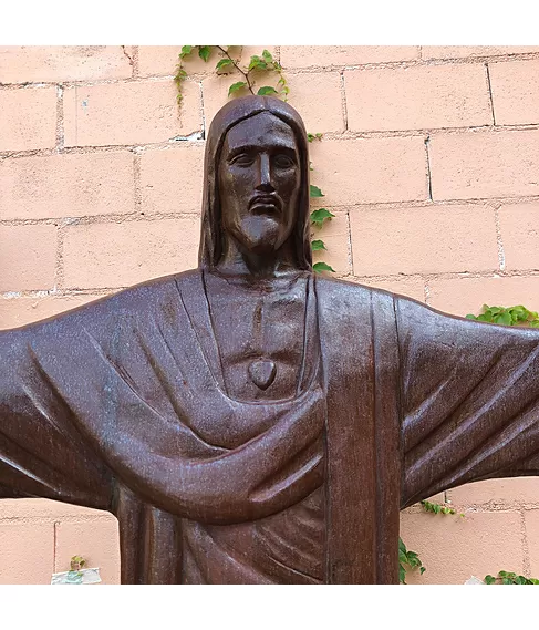 imagem de Cristo Redentor em Ferro Fundido 230cm IF223 Design Clássico