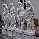 imagem do produto Escultura 4 Esta��es 160cm M�rmore Branco - EMP496