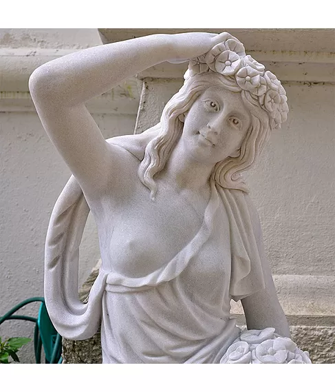 imagem de Escultura 4 Esta��es 160cm M�rmore Branco - EMP516