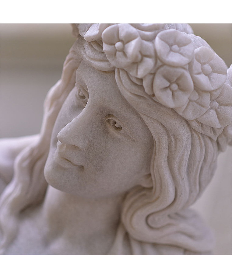 imagem do produto Escultura 4 Esta��es 160cm M�rmore Branco - EMP516