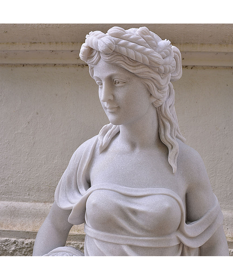 imagem do produto Escultura 4 Esta��es 160cm M�rmore Branco - EMP516