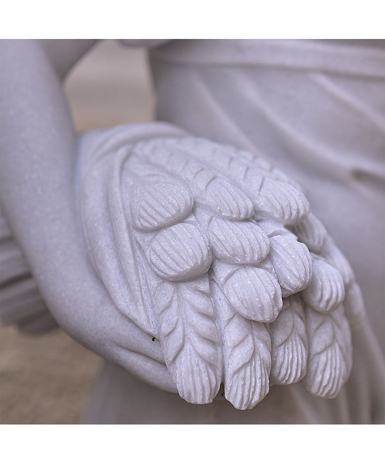 imagem do produto Escultura 4 Esta��es 160cm M�rmore Branco - EMP516