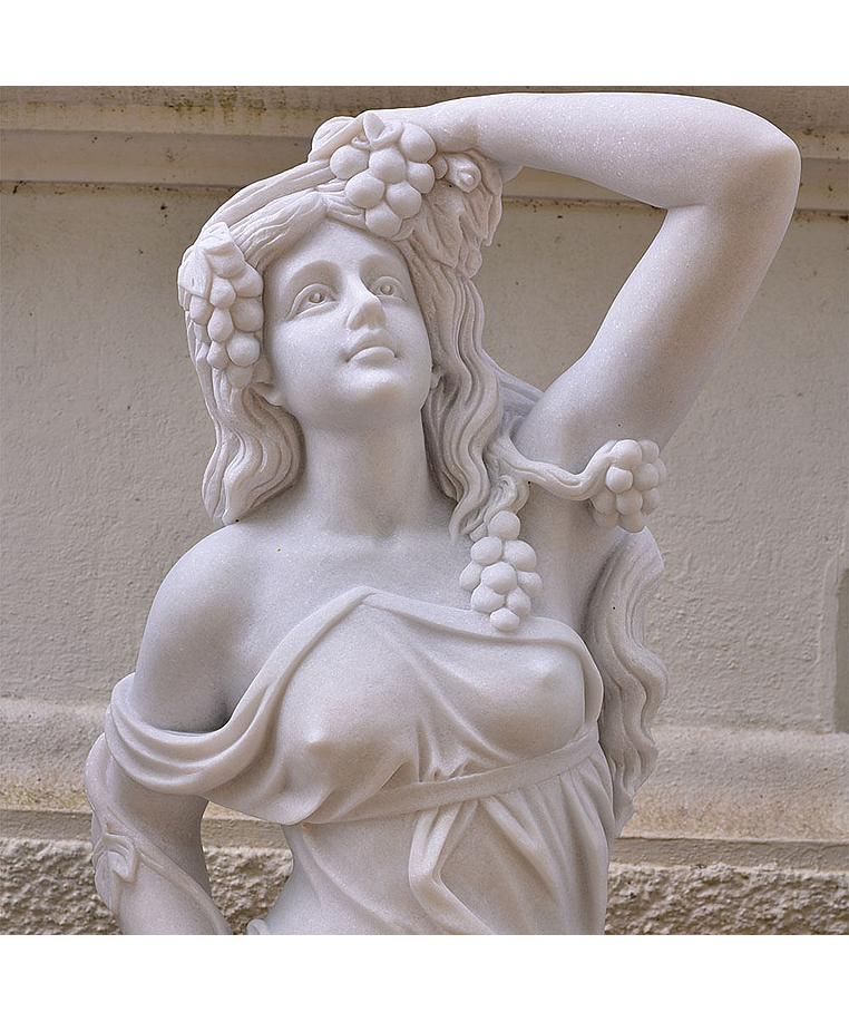 imagem do produto Escultura 4 Esta��es 160cm M�rmore Branco - EMP516