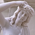 imagem do produto Escultura 4 Esta��es 160cm M�rmore Branco - EMP516