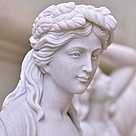 imagem do produto Escultura 4 Esta��es 160cm M�rmore Branco - EMP516