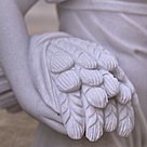 imagem do produto Escultura 4 Esta��es 160cm M�rmore Branco - EMP516