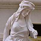 imagem do produto Escultura 4 Esta��es 160cm M�rmore Branco - EMP516
