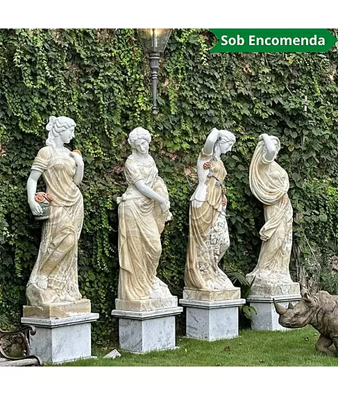 imagem de Escultura 4 Esta��es 160cm Onix - EMP518