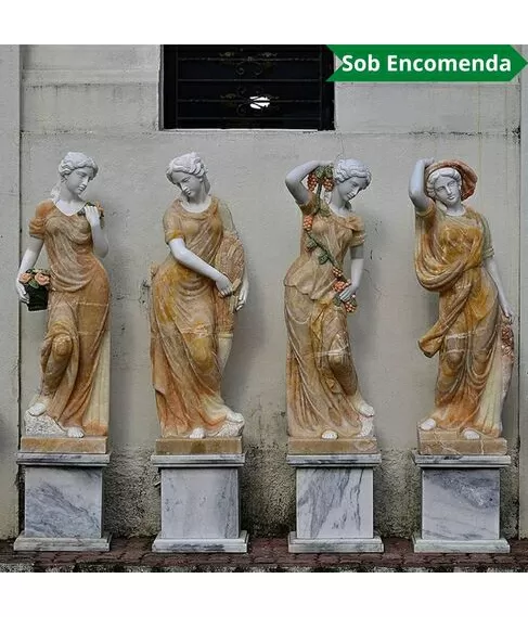 imagem de Escultura 4 Esta��es 160cm Onix - EMP521