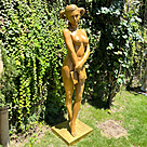 imagem do produto Escultura A Estudante em Bronze 169cm - EBZ627 Sofisticação e Exclusividade