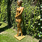imagem do produto Escultura A Estudante em Bronze 169cm - EBZ627 Sofisticação e Exclusividade