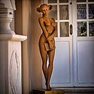 imagem do produto Escultura A Estudante em Bronze 169cm - EBZ627 Sofisticação e Exclusividade