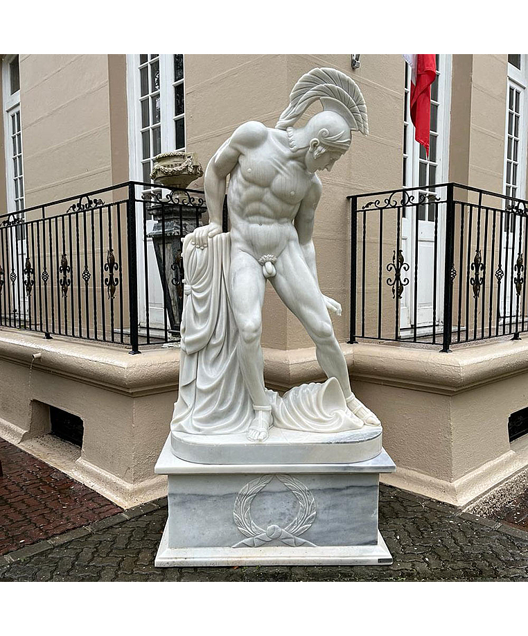 imagem do produto Escultura Achiles Ferido em Mármore 235cm - EMP550 Arte Clássica