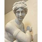 imagem do produto Escultura Afrodite Agachada 87cm - Emp447