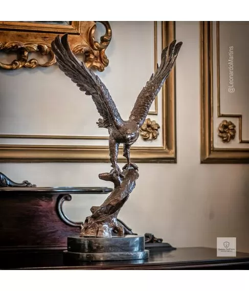 imagem de Escultura �guia em Bronze 70cm - EBZ756