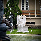 imagem do produto Escultura Anjo Sereno M�rmore Branco 110cm - EMP747