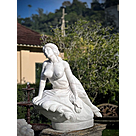 imagem do produto Escultura Ariadna Abandonada em M�rmore Branco 110cm - EMP696
