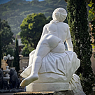 imagem do produto Escultura Ariadna Abandonada em M�rmore Branco 110cm - EMP696