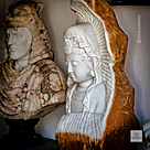 imagem do produto Escultura Buda Serenidade Mármore Branco 80cm - EMP715 Arte Decorativa Sofisticada