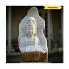 imagem do produto Escultura Buda Serenidade M�rmore Branco 80cm - EMP715