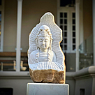 imagem do produto Escultura Buda Serenidade M�rmore Branco 80cm - EMP715
