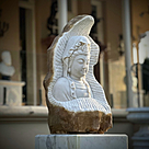 imagem do produto Escultura Buda Serenidade M�rmore Branco 80cm - EMP715