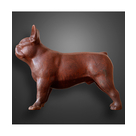 imagem do produto Escultura Cachorro Bulldog Francês em Ferro Fundido 34cm VRF268