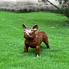 imagem do produto Escultura Cachorro Bulldog Francês em Ferro Fundido 34cm VRF268