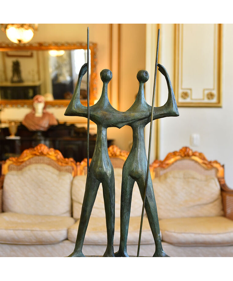 imagem do produto Escultura Candango de Bronze 80cm - EBZ545 Arte e Tradição Brasileira