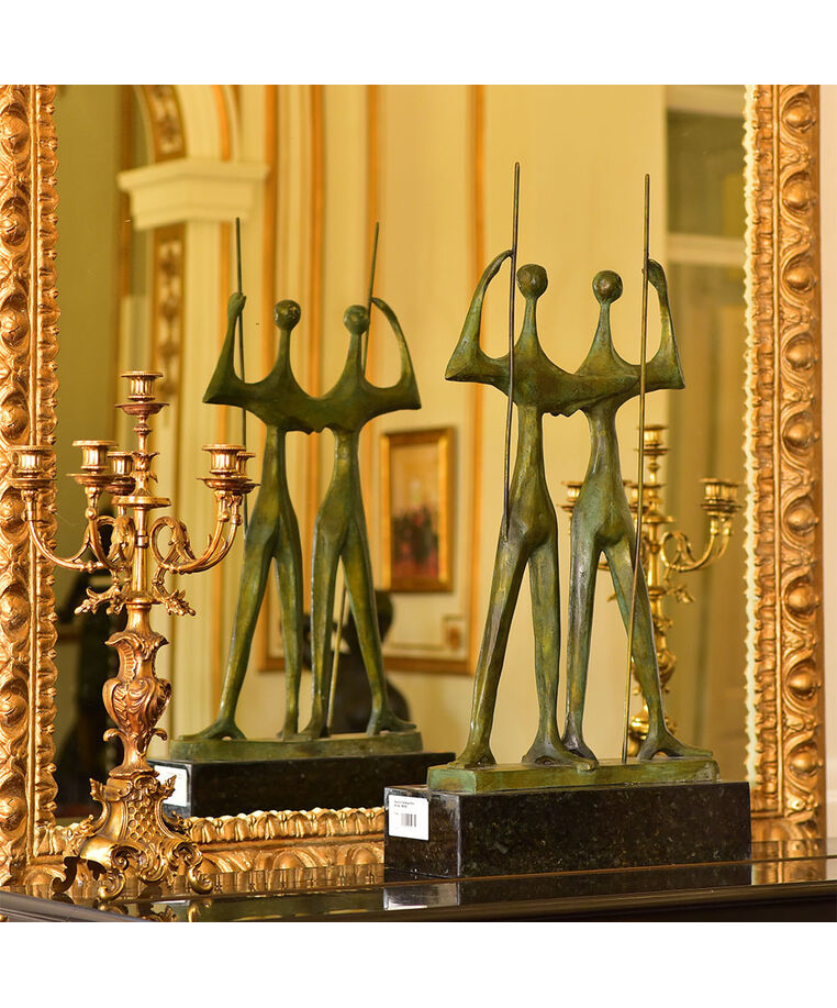 imagem do produto Escultura Candango de Bronze 80cm - EBZ545 Arte e Tradição Brasileira