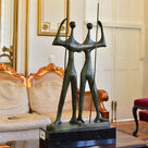 imagem do produto Escultura Candango de Bronze 80cm - EBZ545 Arte e Tradição Brasileira