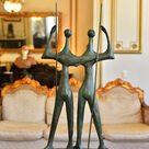 imagem do produto Escultura Candango de Bronze 80cm - EBZ545 Arte e Tradição Brasileira
