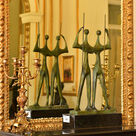 imagem do produto Escultura Candango de Bronze 80cm - EBZ545 Arte e Tradição Brasileira