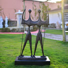 imagem do produto Escultura Candango de Bronze 80cm - EBZ545 Arte e Tradição Brasileira