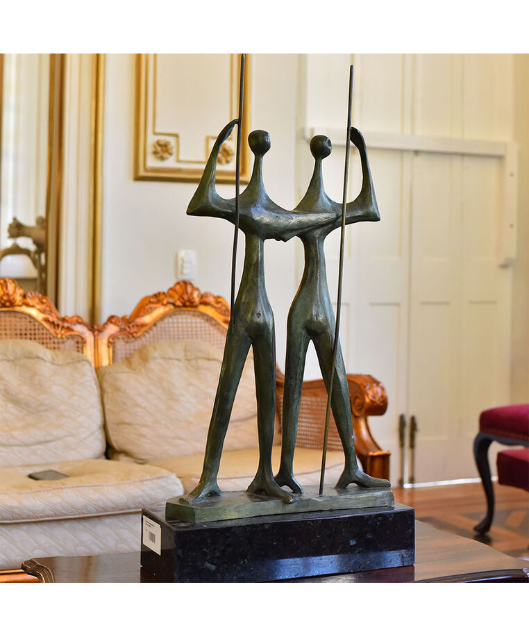imagem do produto Escultura Candango de Bronze 80cm - EBZ545 Arte e Tradição Brasileira