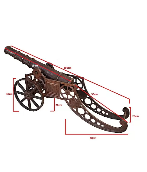 imagem de Escultura Canh�o Ferro 51cm - VRFF211