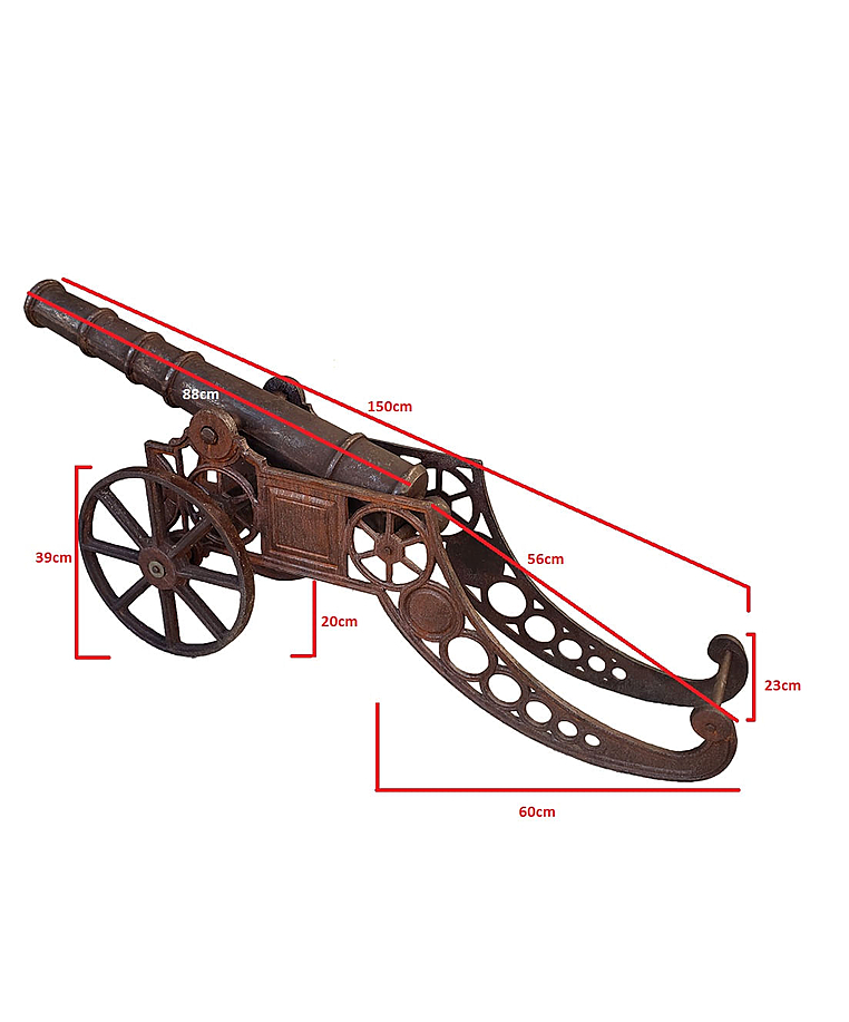 imagem do produto Escultura Canh�o Ferro 51cm - VRFF211