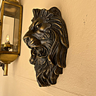 imagem do produto Escultura Cara de Leão em Bronze 34cm EBZ605 Detalhes Marcantes
