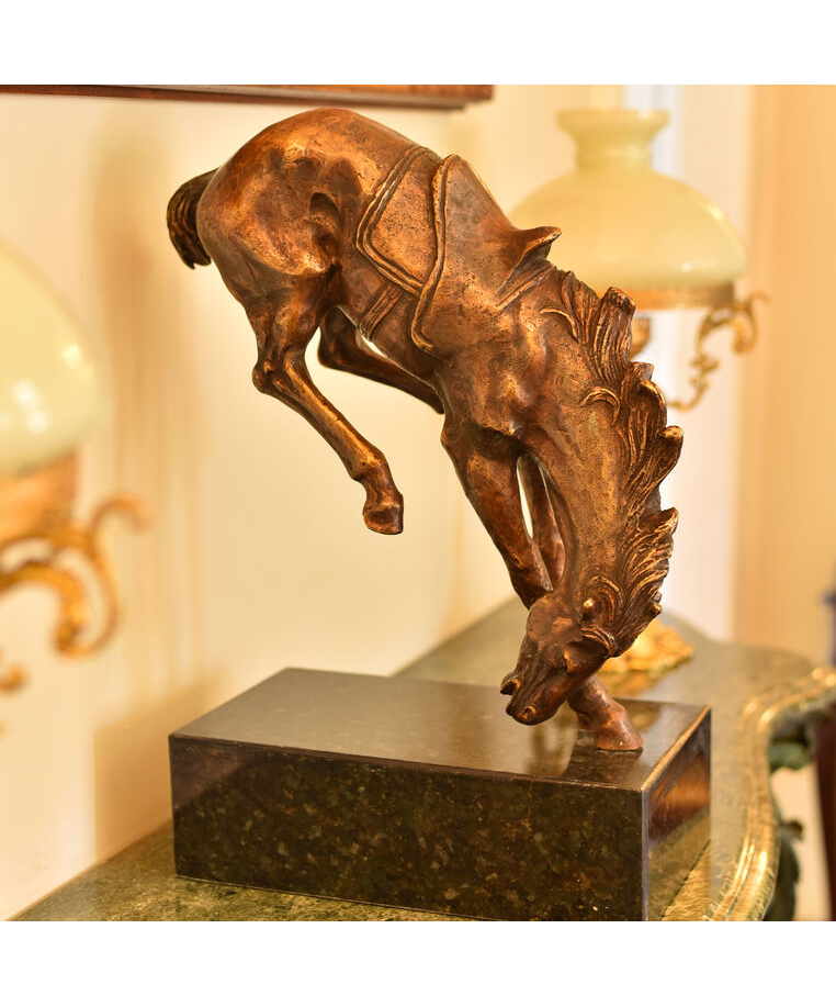 imagem do produto Escultura Cavalo de Bronze 52cm - EBZ543