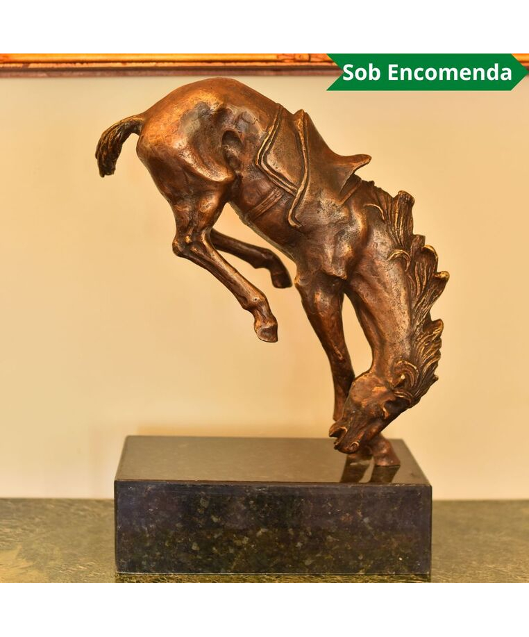 imagem do produto Escultura Cavalo de Bronze 52cm - EBZ543